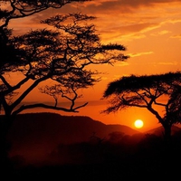 Sunset, Tanzania, Africa