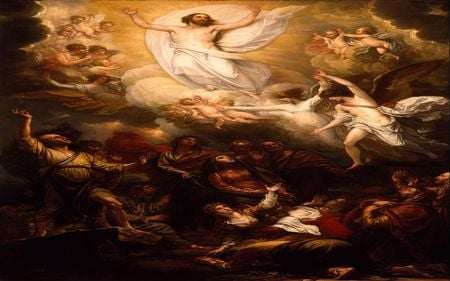 The Ascension of Christ  - christ, ascension, sky, jesus