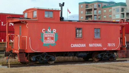 1929 CNR caboose - train, caboose, restored, vintage