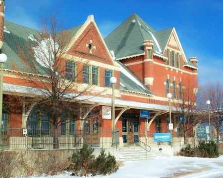 train station - train, station, historic, building