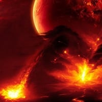 Planet eruption