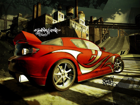 Need For Speed - fast, pc, police, racing, nfs, ps2, wii, ps3, turbo, underground, red car, sign, cars, xbox360, cav, runway, speed, video games