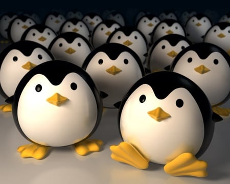 Pengu - pc, animals, penguin, simple, fantasy, dolls, abstract, fat, window, pengu, smile, cute, mac, sit, linux