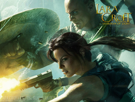 Lara Croft and the Guardian of Light - game, lara, gun, shooting, light, hd, lara croft and the guardian of light, action, adventure, guardian, croft