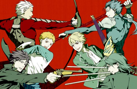 Fate VS - archer, assassin, lancer, cool, males, guys, shiro emiya, red, rebirth