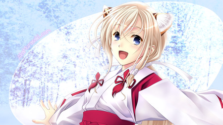 anime HD - pretty, beautiful, smooth, nekomimi, cool, widescreen, good morning, hd, cute, nice, miko, sexy