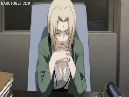 tsunade from naruto shippuden movie 3 thinking - anime, wallpapers, other