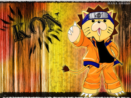 KON - anime, yellow, kon, cool, orange, animes, black, manga, naruto, red, bleach, hana-shiro, cute