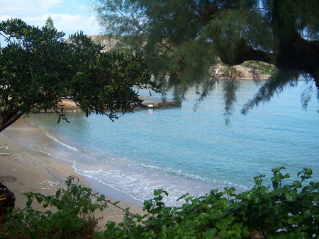 SMALL BEACH - water, blue, beach, sea, paradise, holidays, crystal