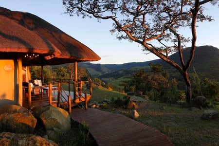 African bush lodge - south africa, spa, view, kwa-zulu natal, africa, karkloof, bush lodge