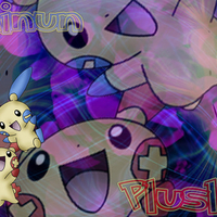 Plusle and Minun Playing