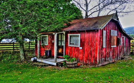 Red Cabin - cottage, nature