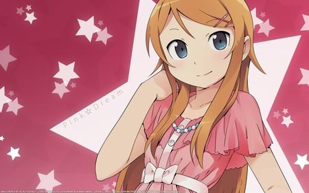 Ore no Imouto ga Konna ni Kawaii Wake ga Nai  - kirino kousaka, widescreen, pretty, red, cute, stars