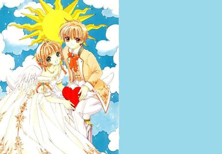 Sakura and Syaoran - sakura, syaoran