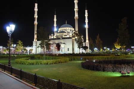 The mosque in Grozny - chechen, grozny, islam, mosque