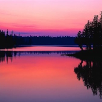 Sunrise Over Bisk Lake, Ontario, Canada