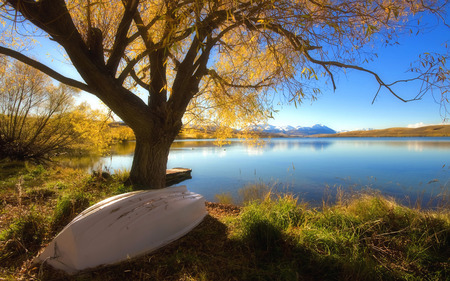 autumnlake - lake, nature