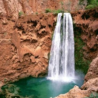 Havasupai Mooni Falls, Grand Canyon, Arizona