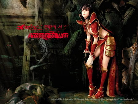 Legend of Mir3 - Prelude to War - Red Girl - mir 3, legend, girl, war, mir3, red, blood, prelude