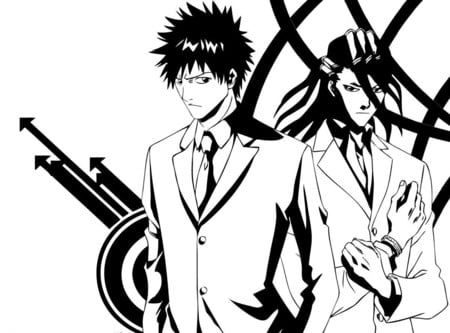 Ichigo & Byakuya - reaper, bleach, rukia, bankai, characters, ichigo, kon, soul, hollow