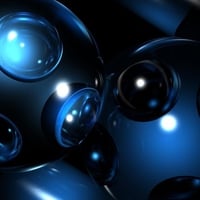 Blue Bubble Abstract