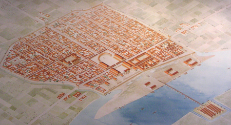 Reconstruction from Cologne KÃ¶ln 38 BC to 20 BC - ancient, graphics, architecture, koeln, reconstruction, cologne