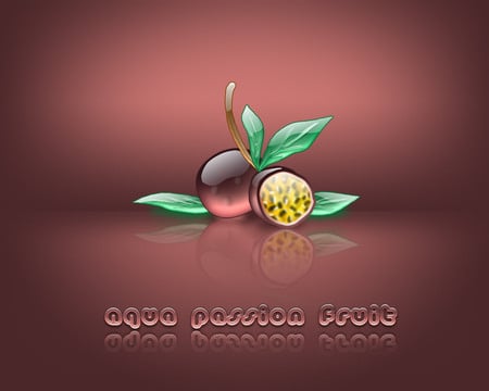 Aqua Passion Fruit - aqua, fruits, 3d and cg, comestible, glas, food, passion fruit, fruit