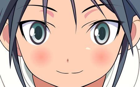 Francesca Lucchini Strike Witches - face, close up, kawaii, blushing, cute, widescreen