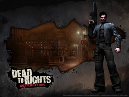 Death to Rights-Retribution - game, 2010, videogame, man, pc, dark, angry, death to rights, mission, weapon, hero, action, adventure