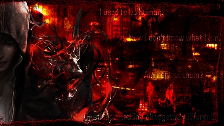 Infected Phoenix - abstract, zombie, gothic, evil, dark, scary, cg, goth, fire, red