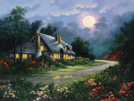 Country Cottage .jpg - houses, cottage, garden