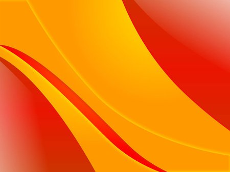 Red and yellow waves - red, yellow, wave, abstract