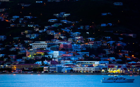 Caribean Paradise at dusk  - nature, ocean, caribean, paradise