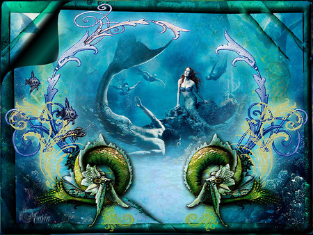 Mermaid Fantasy - mermaids, deep sea