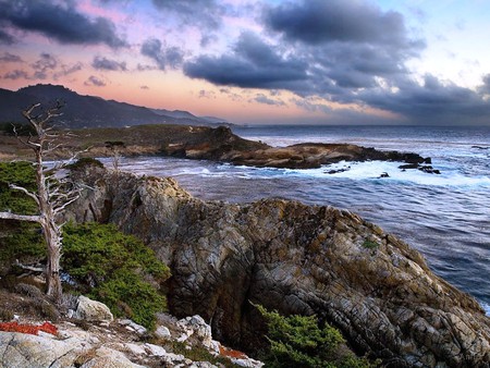 Beautiful Cove - beaches, cove, paradise, sunset, bay, coast, coral, purple, amazing, cool, land, islands, scarlat, wawes, pink, beautiful, photoshop, stones, sunrise, sea, nice, sky, surf, trees, photography, water, black, rocks, scarlet, surfing, clouds, green, seascape, plants, violet, foam, red, blue, awesome, colors, photo, gray, amber