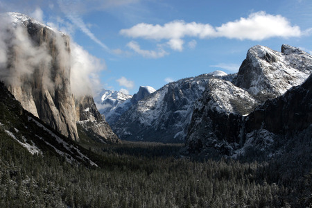 Yosemite in Winter - in winter, yosemite