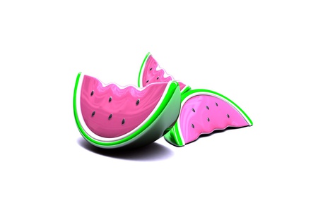 nice melons - melons, abstract, 3d and cg