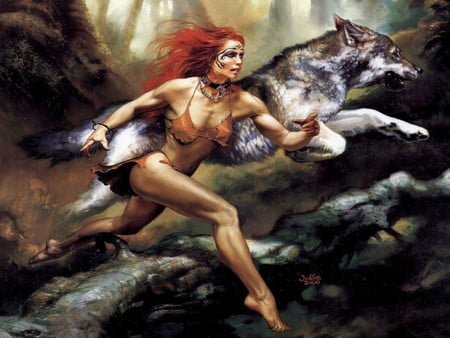 Barbarian - girl, barbarian