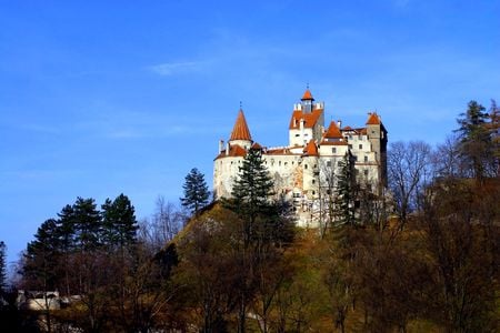 DRACULA'S CASTLE IN TRANSYLVANIA - castle, medieval, land, transylvania, dracula