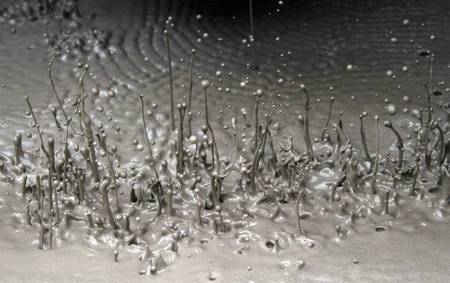 Energy under the water? - abstract, water, energy, mud, photography, science