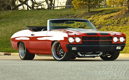 Chevelle Convertible - hot rod, muscle car, convertible, street rod, chevelle, chevrolet, chevy