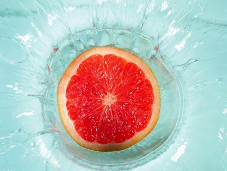 3D fruit - fruit, water, orange, cool