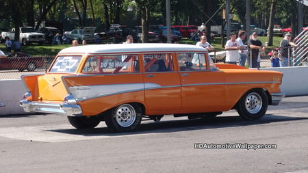 57 Chevy Wagon - cars, classic car, hot rod, muscle car, 57 chevy, chevrolet, chevy