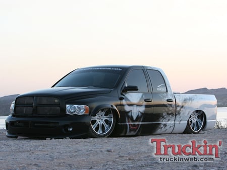 2003 Dodge Ram Quad Cab Lowrider - dodge truck, lowrider, dodge, joker, dodge ram