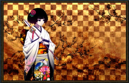 Anime - anime, kimono, mubouou aasaa, arrow