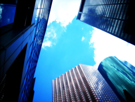 Abstract Buildings - sky, buildings, tall, downtown