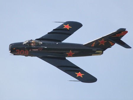 Mig 17 - mig, jet fighter, mig 17, soviet air force