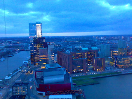 rotterdam by morning - rotterdam, cities, holland