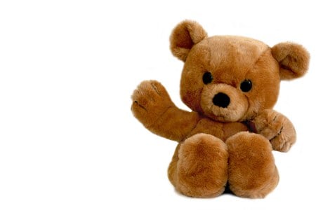 Hi Teddy Bear - stuffed, greetings, bear, cuddly, toy, brown, hello, hi, animal