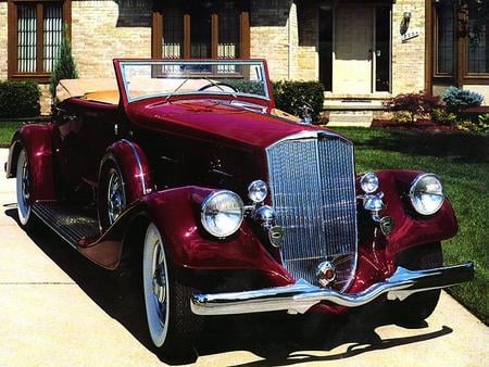 1934-Pierce Arrow Twelve Convertible - pierce arrow, convertible, classic